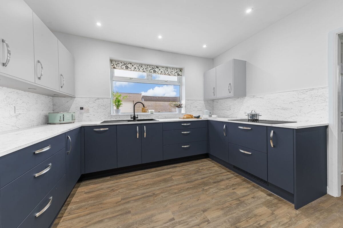 Blue and White Kitchen